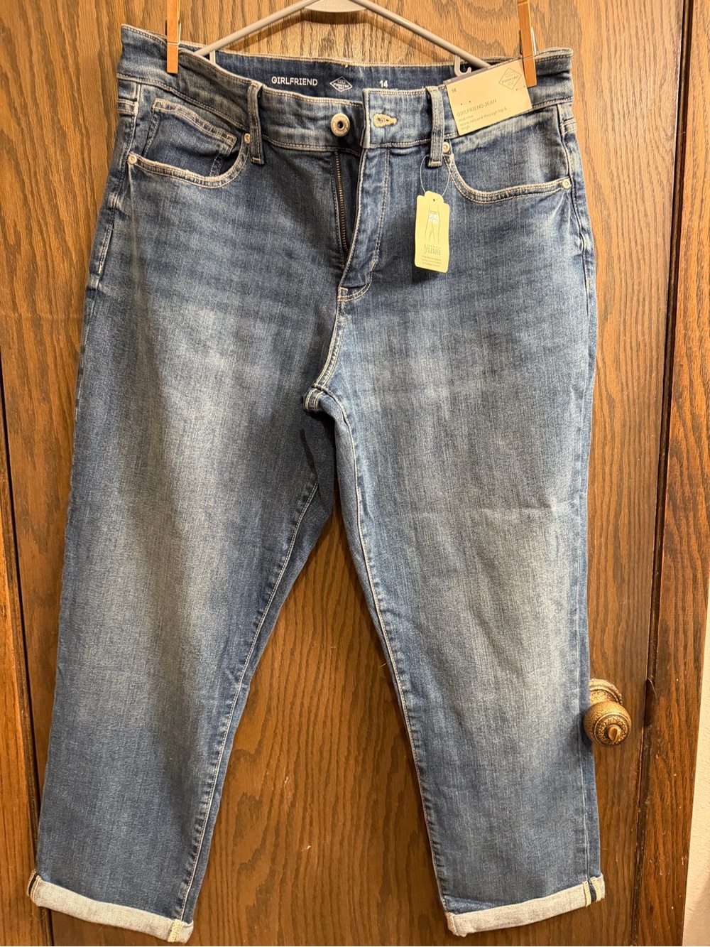 St. John's Bay Women's Light Blue Boyfriend Jeans